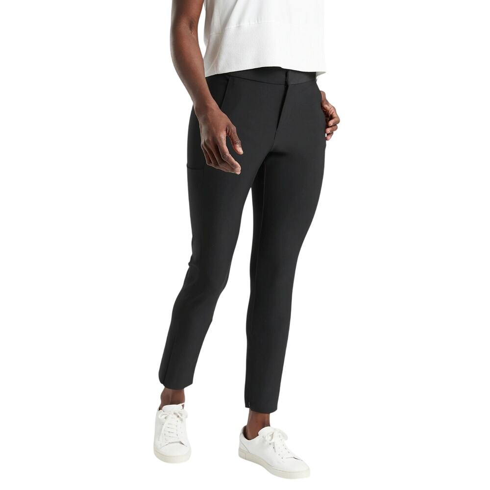 Athleta Stellar Trouser Pants Black Women's Size 4 Excellent Used Condition